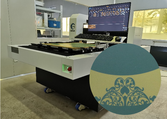 Ordenador de la materia textil para defender exponer la máquina