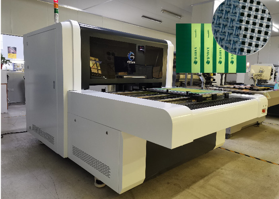 Ordenador del ISO 9001 para defender exponer la etiqueta de la materia textil de la máquina